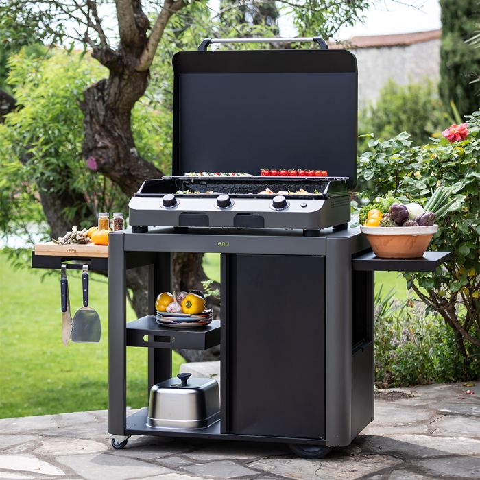 Chariot ACHILLE Gris Cargo avec Porte 