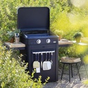 Combo ENOSIGN 65 Plancha Gaz Bleu Navy sur Chariot 