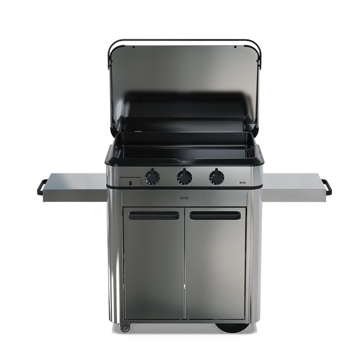 Combo ENOSIGN 80 Plancha Gaz Inox sur Chariot 