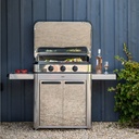 Combo ENOSIGN 80 Plancha Gaz Inox sur Chariot 