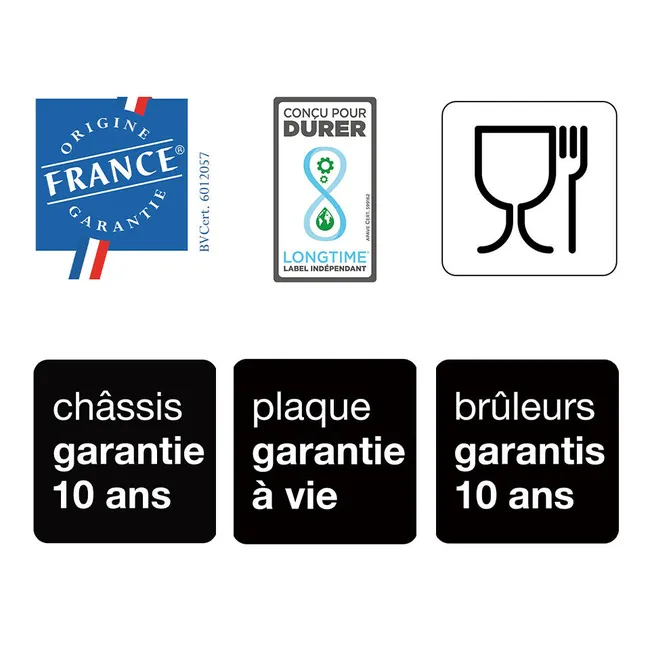 Combo ENOSIGN 80 Plancha Gaz Bleu Navy sur Chariot 