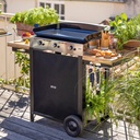 Combo INITIAL 65 Plancha Gaz sur Chariot 
