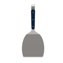 Spatule Large Coudée en Inox 