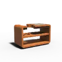 Station Kamado Corten 1500 x 752 x 926 mm