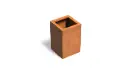 Jardinière carrée en Corten 40 x 40 x 60 cm