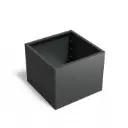 Jardinière carrée en acier enduit 100 x 100 x 80 cm