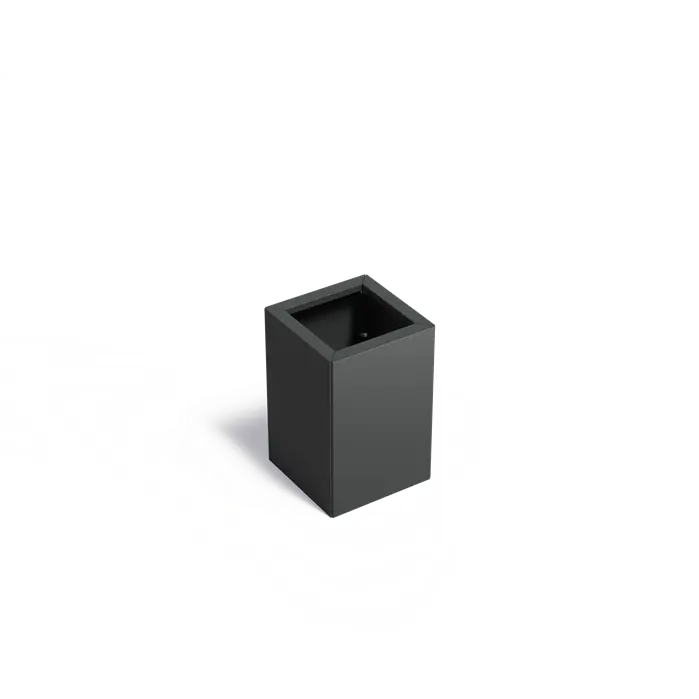 Jardinière carrée en acier enduit 40 x 40 x 60 cm