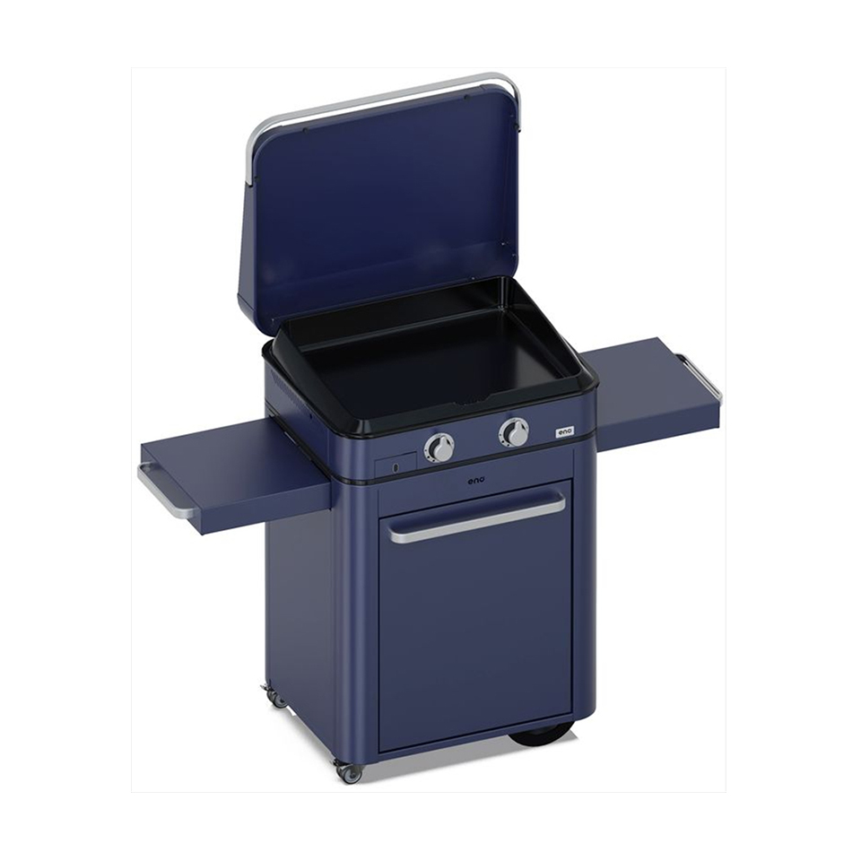 [57028358] Combo ENOSIGN 65 Plancha Gaz Bleu Navy sur Chariot 
