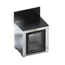 MODULO - Meuble Frigo 75L Noir et inox 