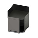 MODULO - Meuble d'Angle 80 Gris Cargo 