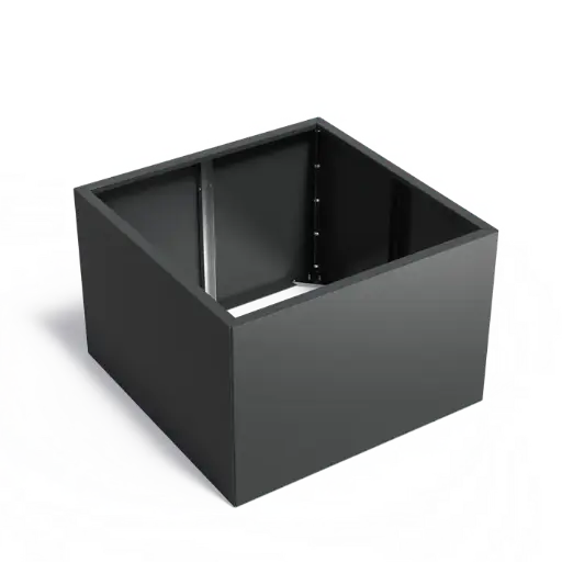 [CAWC4.1] Jardinière carrée en acier enduit 120 x 120 x 80 cm