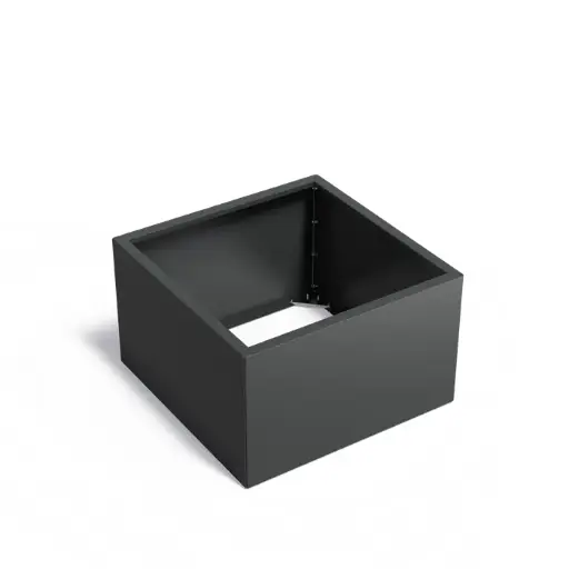[CAWC5.2] Jardinière carrée en acier enduit 100 x 100 x 60 cm