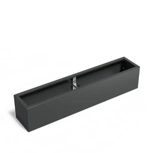 [CAWC25] Jardinière rectangulaire en acier enduit 200 x 40 x 40 cm