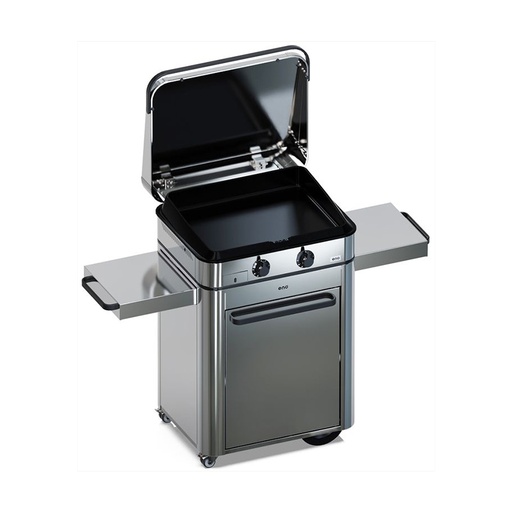 [57028301] Combo ENOSIGN 65 Plancha Gaz Inox sur Chariot 